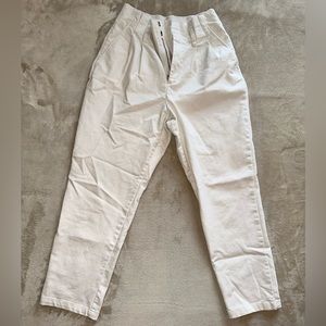 Cream PaperBag Pants